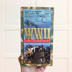 WWII in Color VHS 1998 Military Documentary Vintage Collectible Tape